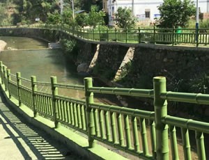 河道仿竹護欄 河道仿竹護欄
